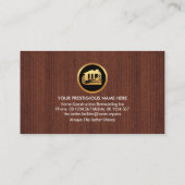 金ゴールド絵を描ブラシ用手工具 名刺 (裏面)