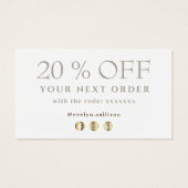 金ゴールド絵を描ブ感謝していシのストローク割引 (裏面)