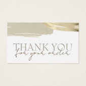 金ゴールド絵を描ブ感謝していシのストローク割引 (正面)