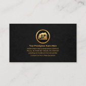 金ゴールド絵を描缶ホームローラーブ絵を描ラシ 名刺 (裏面)