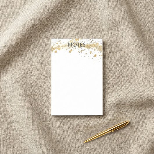 金ゴールド絵を描(ばちゃばちゃ)跳ねる ポストイット