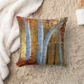 金ゴールド絵画葉枕 クッション (ブランケット)