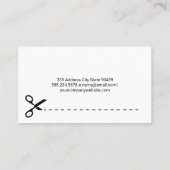 金ゴールド絹織物 |シームストレス |テーラー 名刺 (裏面)