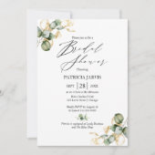 金ゴールド緑化ブライダルシャワー 招待状 (正面)