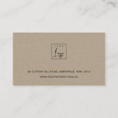 金ゴールド緑色動物水彩ブレスレットディスプレイロゴ 名刺 (裏面)