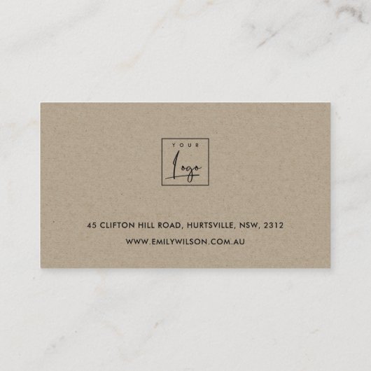 金ゴールド緑色動物水彩ブレスレットディスプレイロゴ 名刺 (裏面)