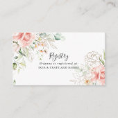 金ゴールド緑葉フローラ結婚ギフト原簿 エンクロージャーカード (正面)