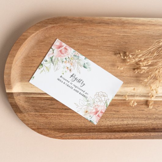 金ゴールド緑葉フローラ結婚ギフト原簿 エンクロージャーカード