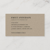 金ゴールド緑葉水色リースプロフェッショナル 名刺 (裏面)