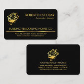 金ゴールド線ツール作成 名刺 (正面/裏面)