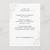 金ゴールド線フローラ詳細 エンクロージャーカード (正面)