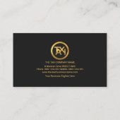 金ゴールド線ボタン列タクシードライバ 名刺 (裏面)