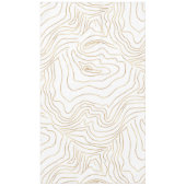 金ゴールド線ミニマモダンリスト手描きデザイン テーブルクロス (正面)