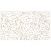 金ゴールド線ミニマモダンリスト手描きデザイン テーブルクロス (正面(横))