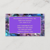 金ゴールド線付き宇宙幾何学 名刺 (裏面)