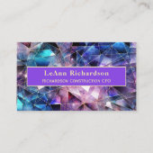 金ゴールド線付き宇宙幾何学 名刺 (正面)