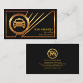 金ゴールド線旅縁ど行路タクシー運転手 名刺 (正面/裏面)