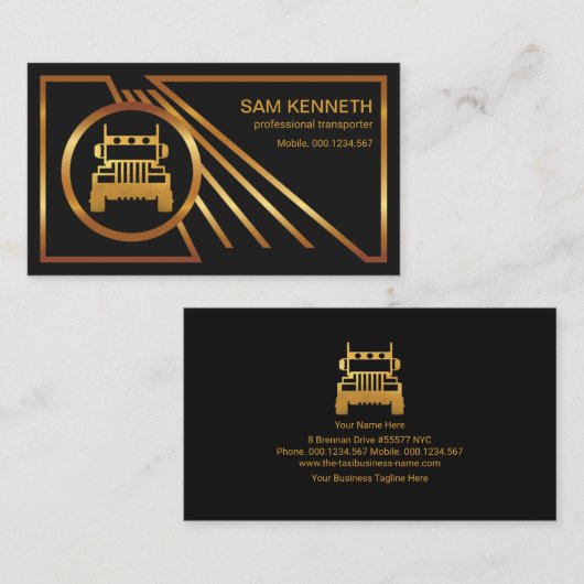 金ゴールド線旅縁ど行路 名刺 (正面/裏面)