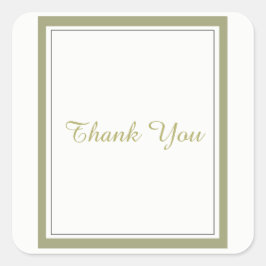 金ゴールド縁どありがとう スクエアシール