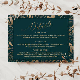 金ゴールド縁どの詳細エンクロージャカード 招待状