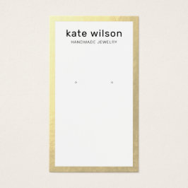 金ゴールド縁どイヤリング表示カード