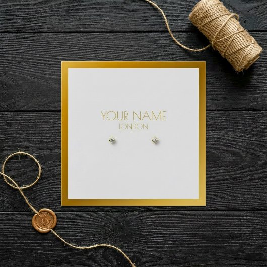 金ゴールド縁どイヤリング