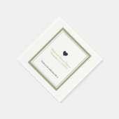 金ゴールド縁どエレガンス スタンダードカクテルナプキン (角)