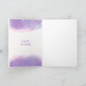 金ゴールド縁どエレガント誕生日グリーティングカード カード (内部)