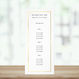 金ゴールド縁どオン白 |モダン | ラックカード