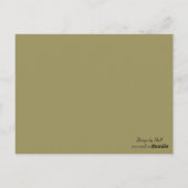 金ゴールド縁どテーブル番号カード ポストカード (裏面)