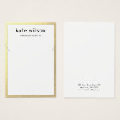 金ゴールド縁どネックレスブレスレットディスプレイカード (正面&裏面)