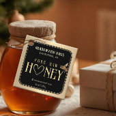 金ゴールド縁どハニーハングタグハートビー フェイバータグ