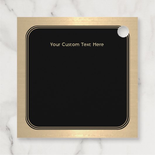 金ゴールド縁どハニーハングタグハートビー フェイバータグ (裏面)