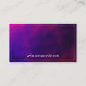 金ゴールド縁どパープルヒューズ 名刺 (裏面)