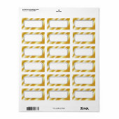 金ゴールド縁どフレーム空白の住所 シール (フルシート)