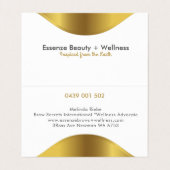 金ゴールド縁どフレーム 名刺 (内部フラット)