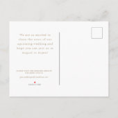 金ゴールド縁どフローラ写真ポストカードの保存 案内ポストカード (裏面)