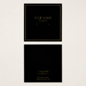 金ゴールド縁どブラックイヤリングホルダー (正面&裏面)