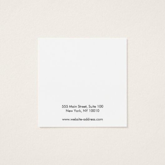 金ゴールド縁どブラック型スタッドイヤリングスクエアディスプレイカード (裏面)