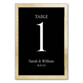 金ゴールド縁どブ結婚ラックのテーブル番号 テーブルナンバー