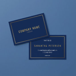 金ゴールド縁ど効果、青い背景プロフェッショナル 名刺