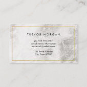 金ゴールド縁ど大理石 名刺 (裏面)