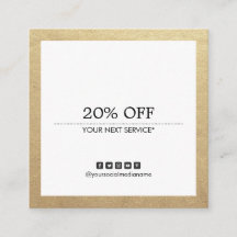 金ゴールド縁ど用ソーシャル·メディア·クーポン