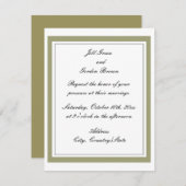 金ゴールド縁ど結婚式招待状 招待状 (正面/裏面)