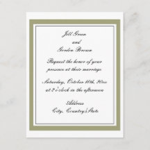 金ゴールド縁ど結婚式招待状