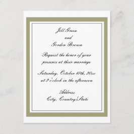 金ゴールド縁ど結婚式招待状 招待状