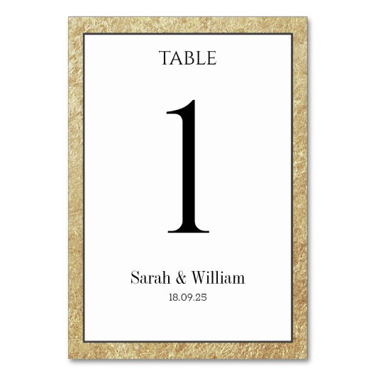 金ゴールド縁ど結婚白 テーブルナンバー (裏面)