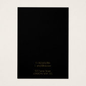 金ゴールド縁ど黒ブレスレット表示カード (裏面)