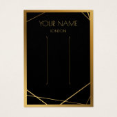 金ゴールド縁ど黒ブレスレット表示カード (正面)