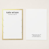 金ゴールド縁ど3ネックレスブレスレットディスプレイカード (正面&裏面)